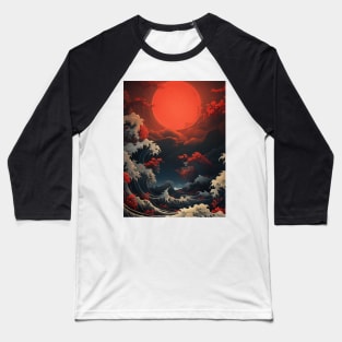 The Red Sun and the Ancient Gods Baseball T-Shirt